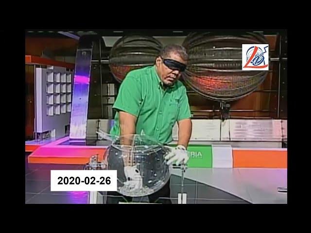 Sorteo de la tarde del 26 de Febrero del 2020 (Lotería Nacional Dominicana, Gana Más)