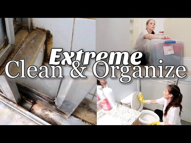 SO SATISFYING!! EXTREME BATHROOM ORGANIZE & DEEP CLEAN