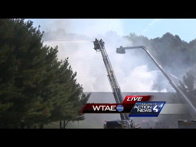 Municipal garage fire in Unity Township