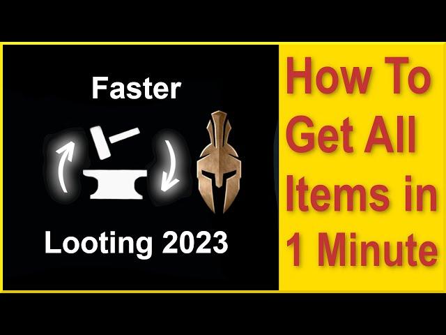 Assassins Creed Odyssey - How to get every item in 1 minute! - Fastest gear farm 2023!