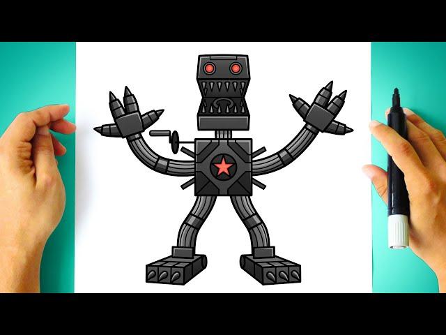 How to DRAW ROBOT BOXY BOO - Project: Playtime [ Poppy Playtime ]