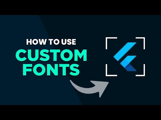 How to use custom font in flutter | Flutter Step-by-step tutorial |  Nerdbash
