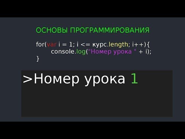 Основы программирования 1 урок "Переменные и массивы"