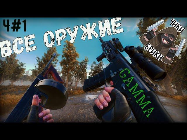 ОБЗОР ВСЕГО ОРУЖИЯ в Anomaly GAMMA STALKER часть#1