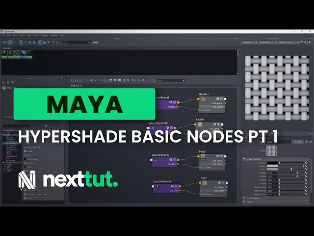 MAYA TUTORIAL | Hypershade basic nodes pt1