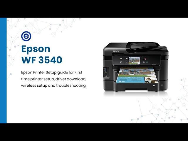 Epson WF 3540 Driver Download | Epson WF 3540 Software for WiFi Setup