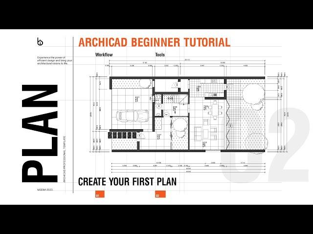 ArchiCAD 26 Beginner Tutorial - Your First House Plan Design  2024