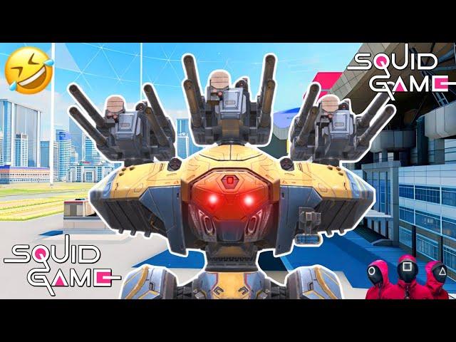  10 PLAYERS SQUID GAME CHALLENGE IN WAR ROBOTS  || WR || FUNNY PARODY ||