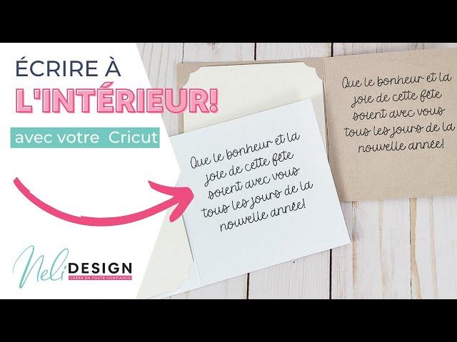 Utilisez votre Cricut pour écrire des voeux à l'intérieur d'une carte