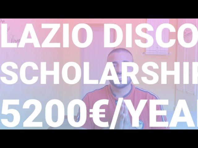 How to Apply For Italian Scholarships || Laziodisco || Edisu || Complete Process With Documents