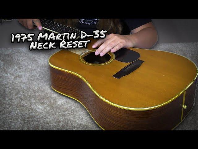 1975 Martin D-35 Neck Reset