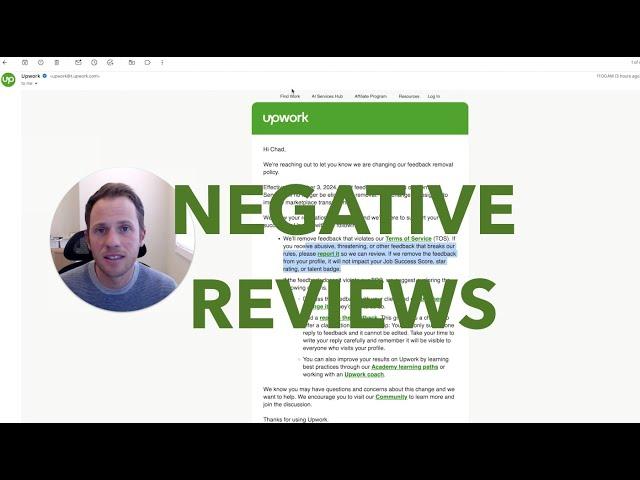 Upwork Policy Change! - Client Feedback Removal - How To Recover From Negative Reviews