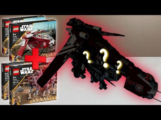 Can you build a Dropship & AT-OT w/ 2x LEGO Star Wars Gunships and AT-TE’s? 