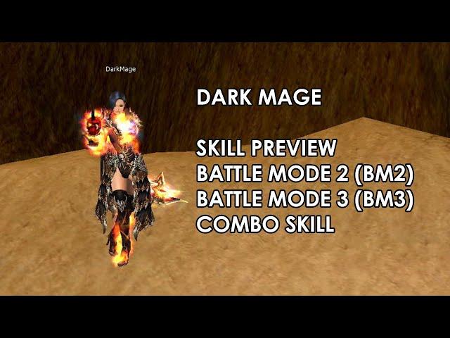 CABAL ONLINE -  DARK MAGE - SKILL PREVIEW - BM2 - BM3 -