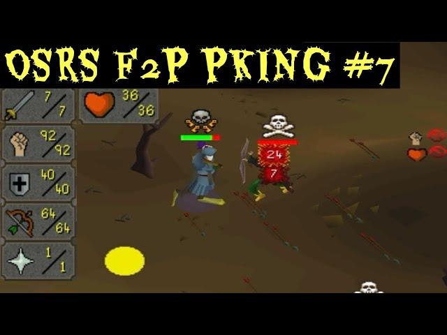 OSRS F2P PKING IRONMAN WITH 40 DEF *SMOKING EDGE* EPISODE 7