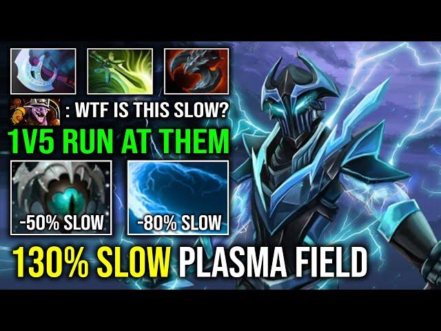 WTF IMBA MID RAZOR 130% Slow Plasma Field Skadi Unlimited Shock DPS 1v5 Run At Them Dota 2