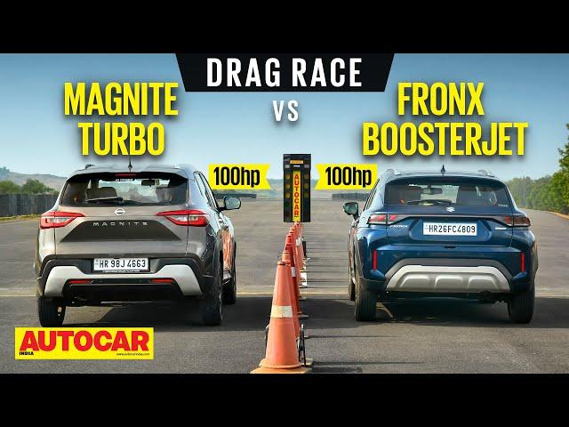 DRAG RACE: Maruti Suzuki Fronx vs Nissan Magnite - Boost is the secret | Autocar India