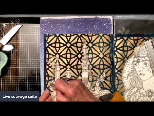 Coloriage années folles puis art journal live 3