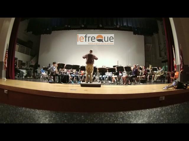 High school band Alex Kaminsky concert band rehearsal with lefreQue