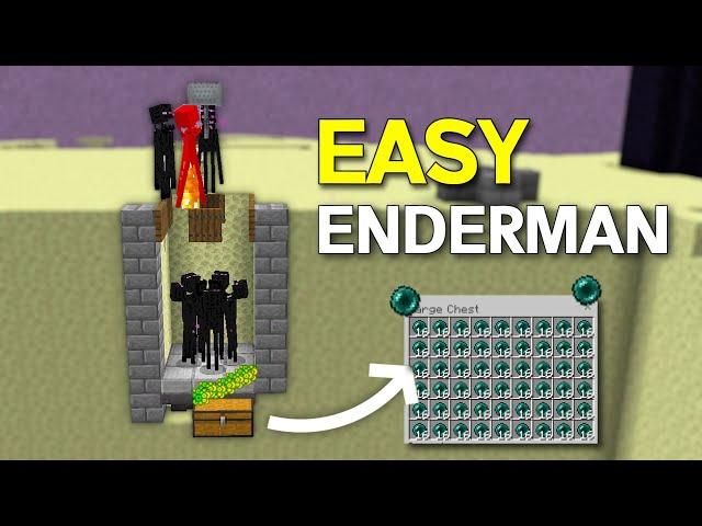 EASY 1.21 ENDERMAN XP FARM - Minecraft Bedrock & Java!