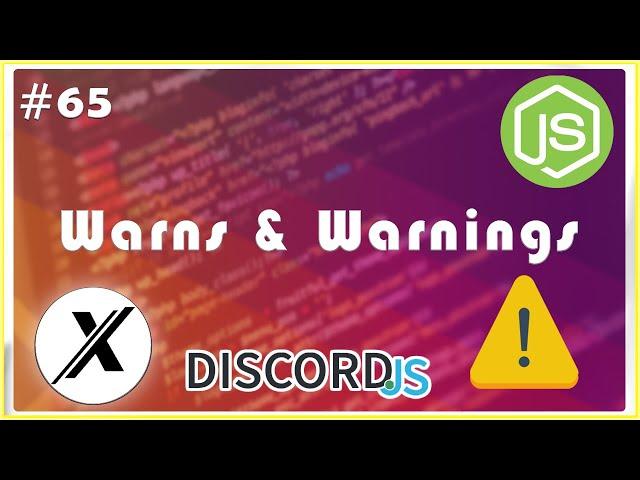 HOW TO MAKE WARN & WARNINGS COMMAND | MONGOOSE | DISCORD.JS (V12) | #65