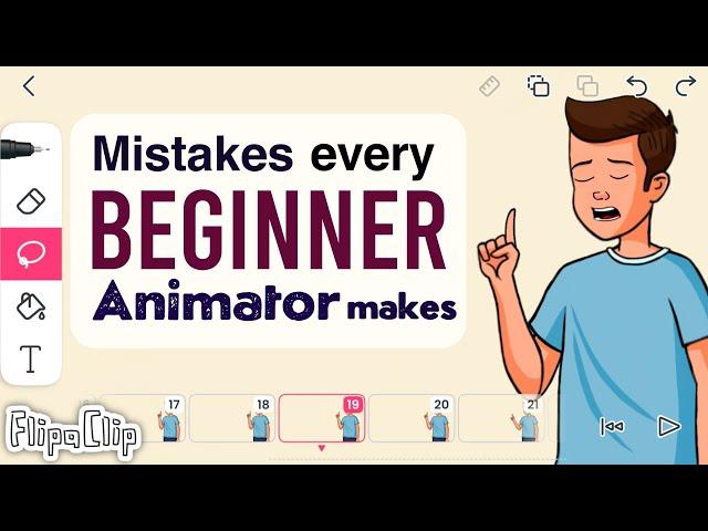 Flipaclip tutorial | Animate Smooth Motion- 4 Mistakes Beginner Animators make