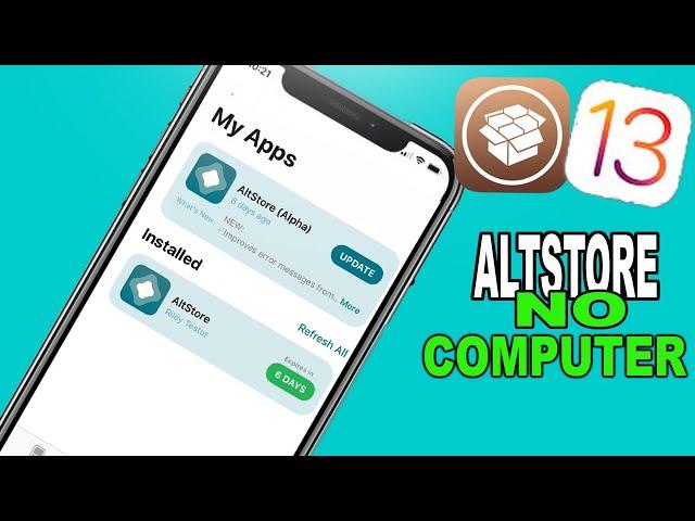 NEW install altstore NO computer ios 13-13.5 & 12 Jailbreak IPone ipod ipad Touch NO REVORKS