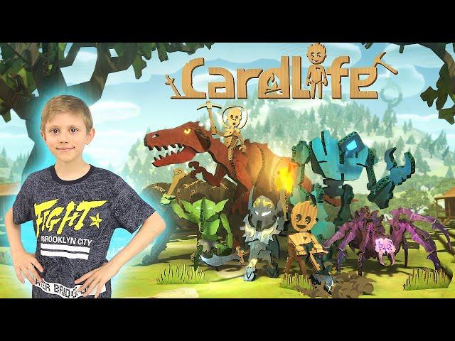 CardLife игра про выживание в жанре научного фэнтези в картонном мире! Даник Junior и Игры для ПК