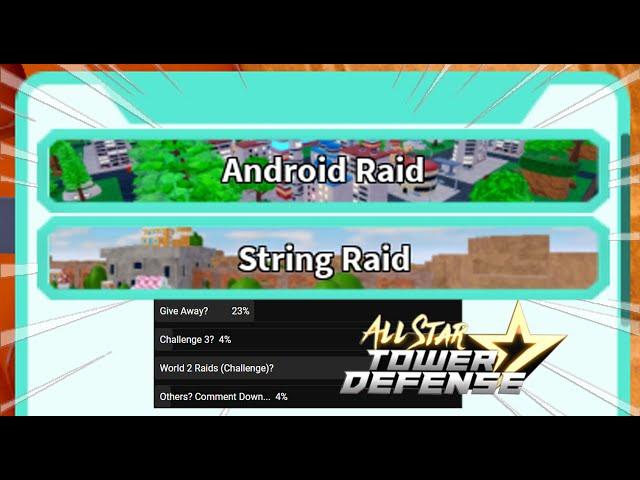 WORLD 2 RAIDS (CHALLENGE) - GRIND/CARRIES | Roblox All Star Tower Defense