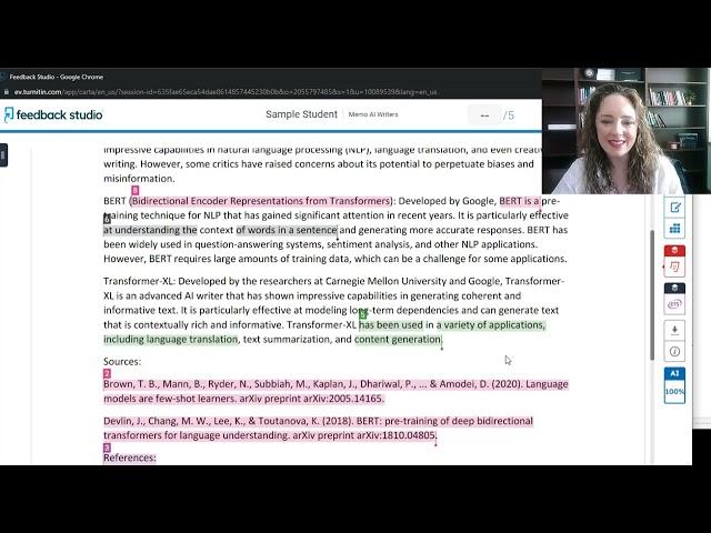 Demo of TurnItIn - New AI Detection Tool