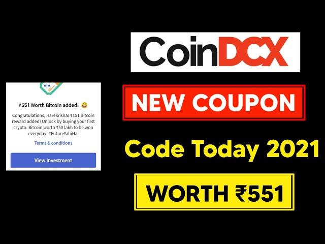 Coin Dcx New Coupon Code ₹500 | New CoinDcx Coupon Code 2022