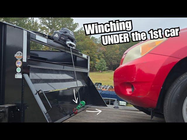 What's the best way to winch the 2nd vehicle on? 