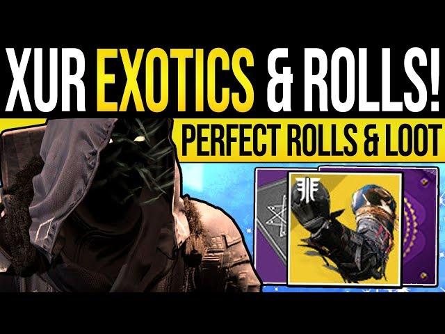 Destiny 2 | XUR'S EXOTICS & ENHANCED ROLLS! Xur Location, Bounties & NEW Exotics | 9th August 2019