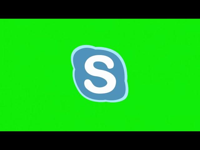  Футажи на хромакее: иконка Skype/скайп