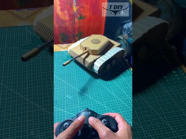 how to make rc tank remote controlled from cardboard #cardboardcar #rccar