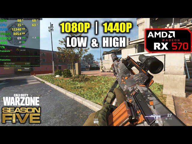 RX 570 | COD Warzone / Season 5 - 1080p & 1440p - Low & High