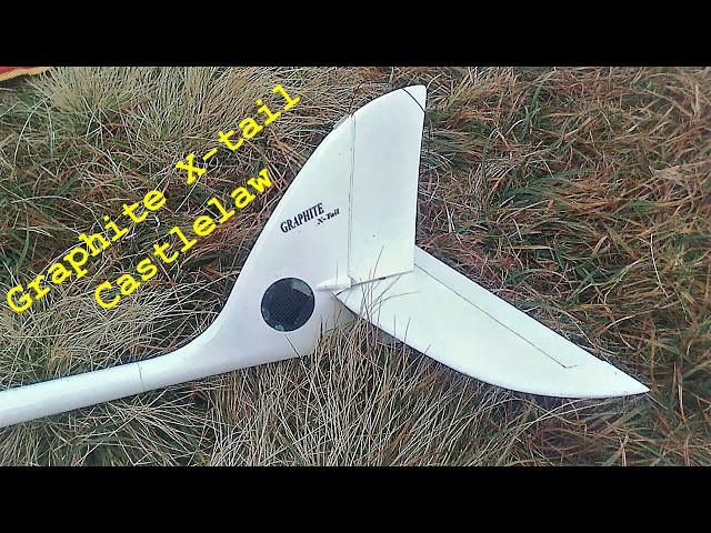 Vladimir's Model Graphite X-tail RC glider slope soaring, onboard camera