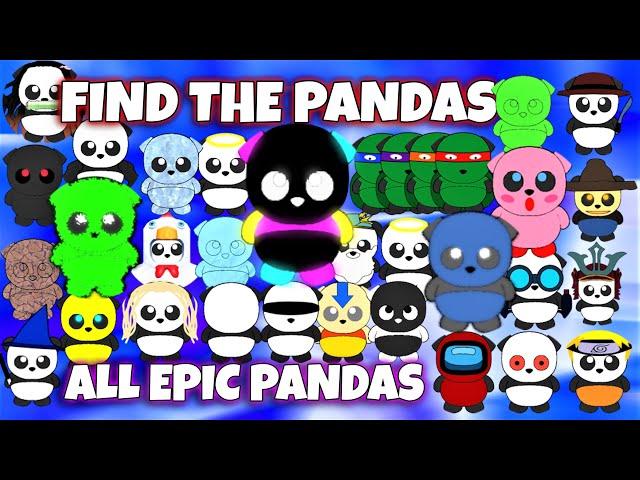 ROBLOX - Find the Pandas -  ALL EPIC PANDAS 