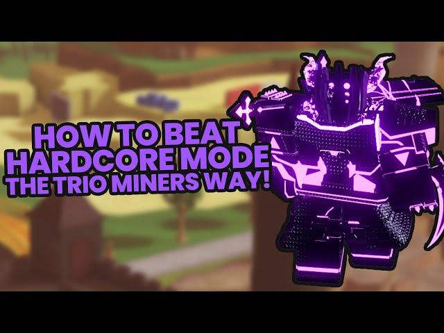 How To Beat Hardcore Mode Trio Miners Strategy (Tower Defense Simulator)