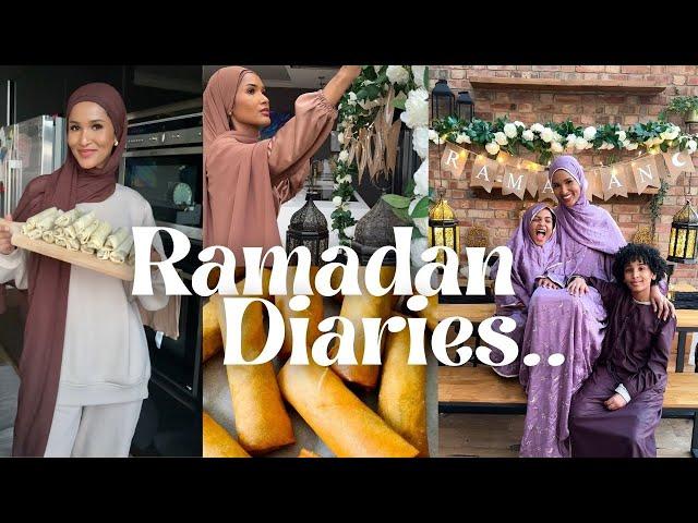 RAMADAN DIARIES ep1| Making Tandoori Spring Rolls, Clean With Me, Decorating+ Costco HALAL finds