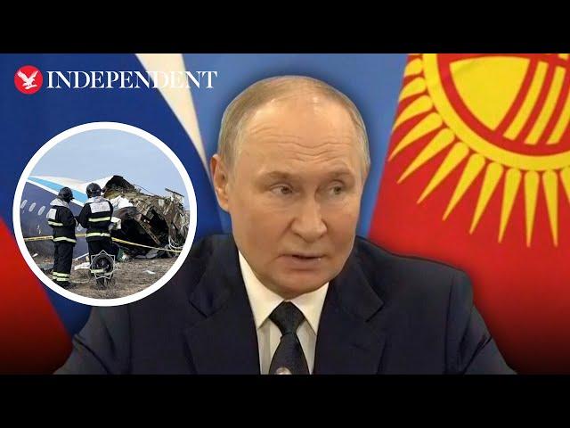 Putin reacts to Azerbaijan Airlines plane crash at CSI summit