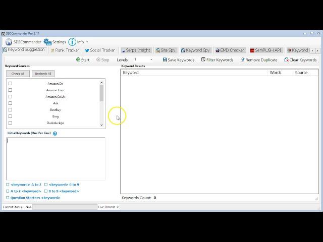 SEO Commander - How To Use Keyword Suggestion