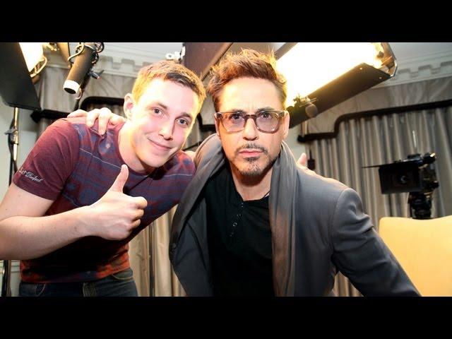 Robert Downey Jr talks to Chris Stark of the Scott Mills show on Radio 1