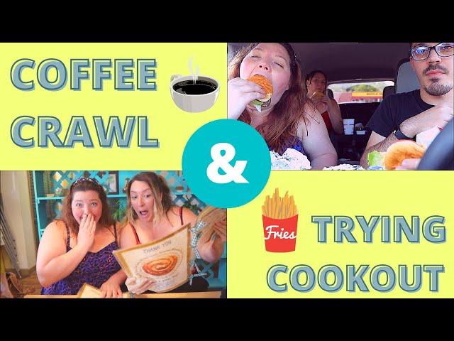 Coffee Crawl 2021 Vlog & Trying cook out for the first time  ft. Travel Snacks