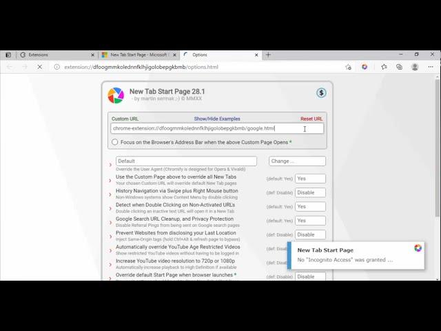 How to Change New Tab Page, Search & Start in Edge