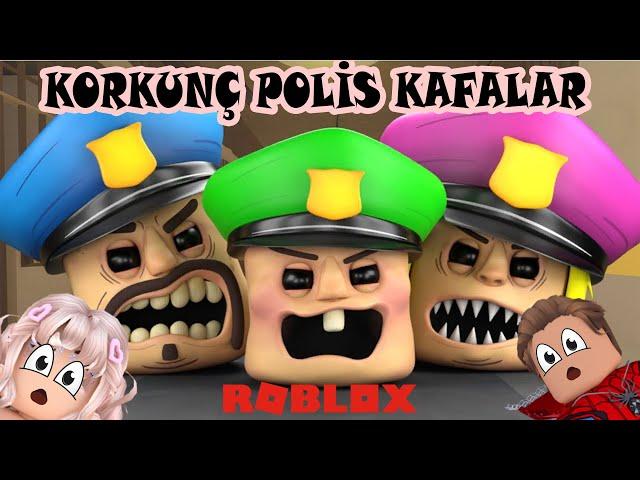 POLİS KAFALARDAN KAÇ |  GÖREVLERİ TAMAMLA | Police Head Family Escape (horror) | @mavisroblox