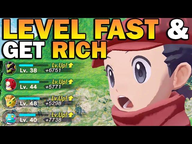 CRAZY EXP & Money Farm In Pokemon Legends Arceus! Level Fast!