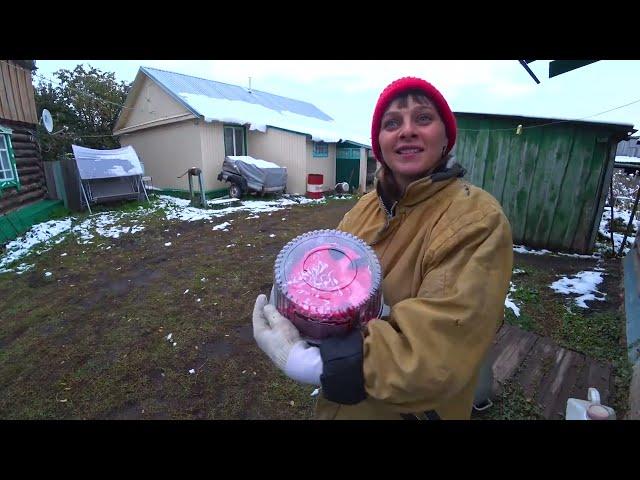 ПОЕХАЛИ ЗА ПРИПАСАМИ, КУПИЛИ МЕШОК МУКИ 50 кг. ИЗ ГОРОДА В ДЕРЕВНЮ - ПЕРЕЗАГРУЗКА.