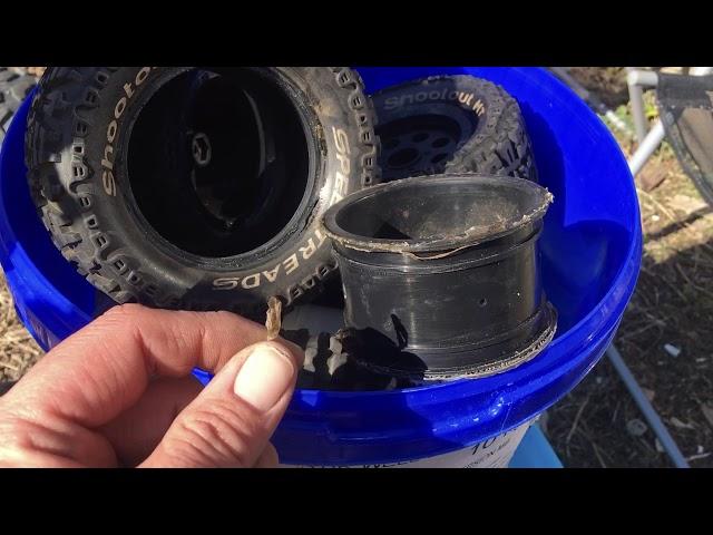 Removing rc tires with 8s Steve and Tiny