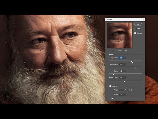 Using the Oil Paint Filter in Photoshop